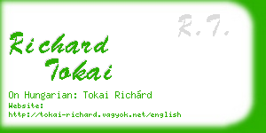 richard tokai business card